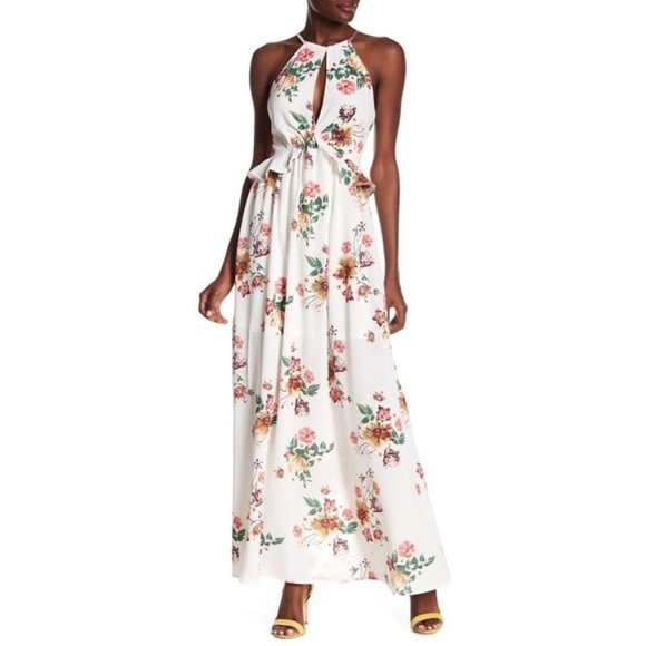 Very J White Maxi Dress Size S - Picture 9 of 10